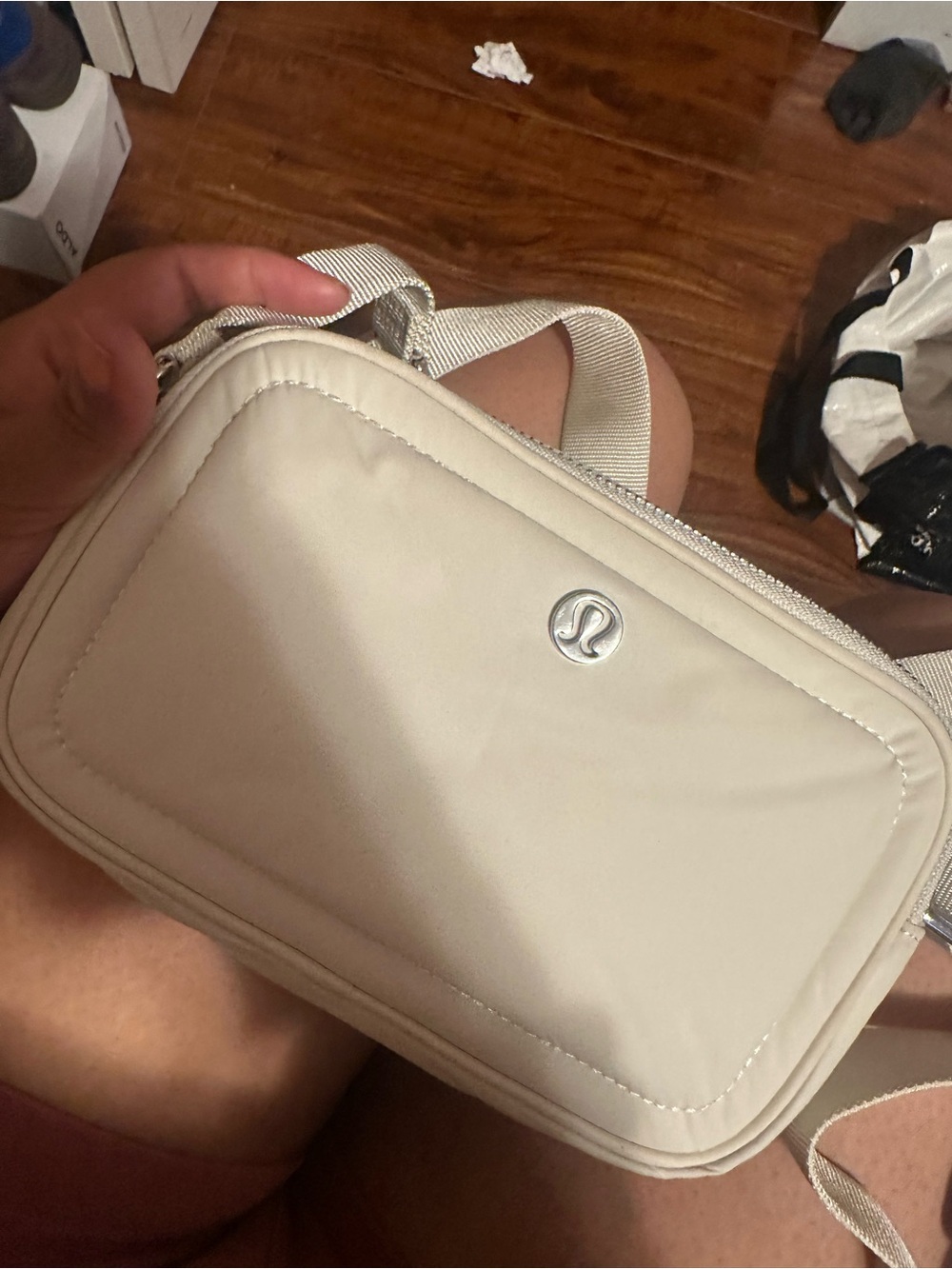 lululemon athletica Cream Compact Crossbody Bag